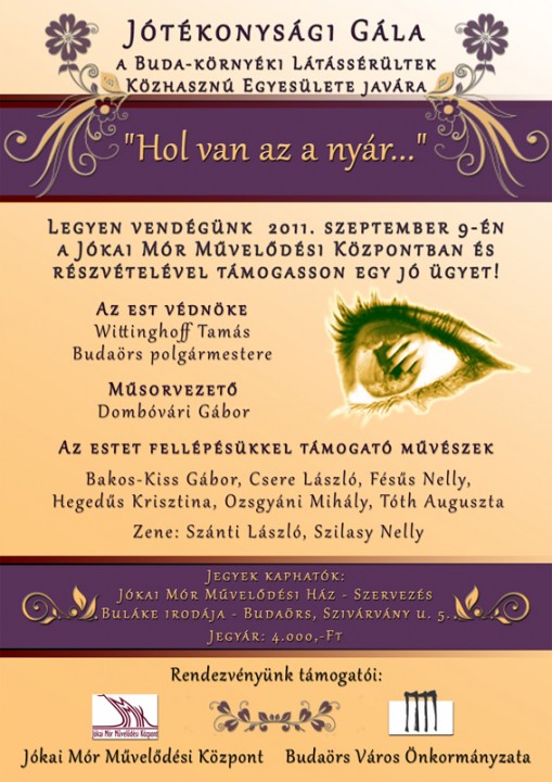   - "Hol van az a nyár" - Jótékonysági Gála 
